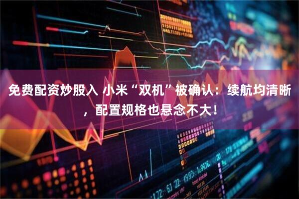 免费配资炒股入 小米“双机”被确认：续航均清晰，配置规格也悬念不大！