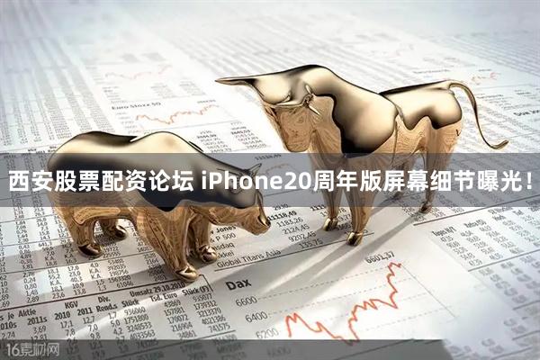 西安股票配资论坛 iPhone20周年版屏幕细节曝光！